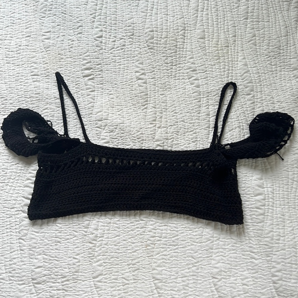 handmade crochet off shoulder top